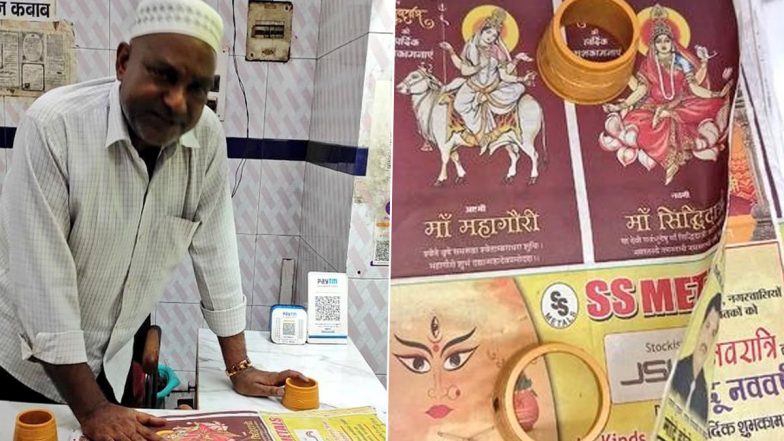 Uttar Pradesh: Man Held for Selling Chicken on Paper With Pictures of Hindu God and Goddess