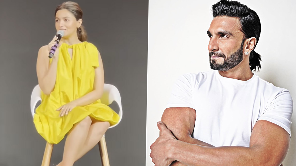 Alia Bhatt Defends Ranveer Singh's Nude Photoshoot; Here's What She Has To  Say About Her 'Favourite' Rocky Aur Rani Ki Prem Kahani Co-Star (Watch  Video) | LatestLY