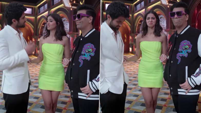 Koffee With Karan 7: Karan Johar Thinks Ananya Panday Is Hitting on Vijay Deverakonda, Here’s Why (Watch Video)