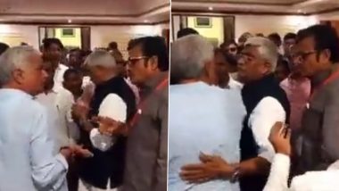 Rajasthan BJP Leaders Kirodi Lal Meena, Rajendra Rathore Clash Ahead of Meeting With NDA Presidential Candidate Draupadi Murmu (Watch Video)