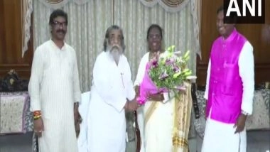 India News | NDA Presidential Candidate Droupadi Murmu Meets Jharkhand CM Hemant Soren