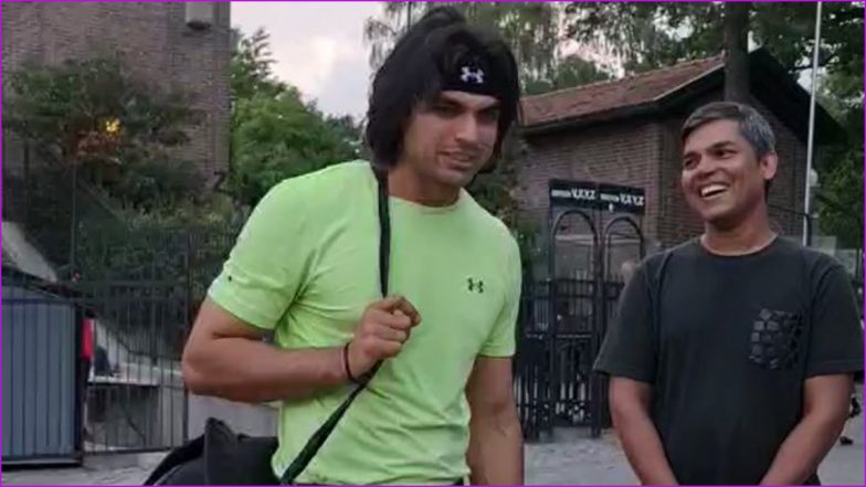 Viral Video: Neeraj Chopra Touches Feet of Elderly Fan After Stockholm Diamond League