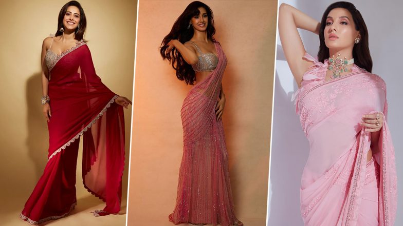 Best Saree Looks of the Week: From Disha Patani to Nora Fatehi, 5 Actresses Who Oozed Elegance in Six Yards (View Pics)