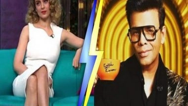 Entertainment News | 'Ghar Mein Ghuss Ke Mara Tha': Kangana's Dig at KJo Ahead of Koffee With Karan Season 7