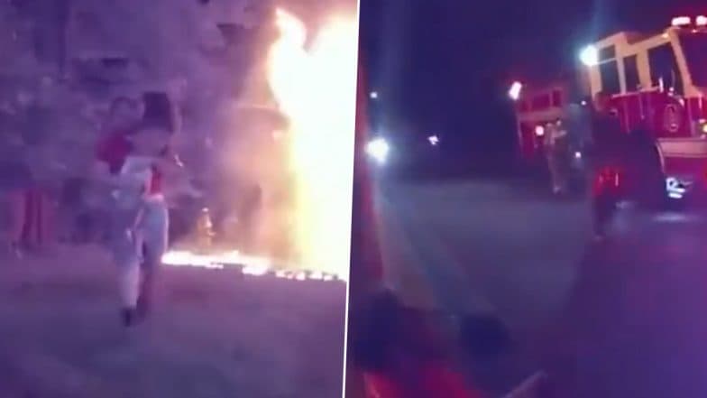 Pizza Delivery Man Risks Life to Rescue 5 Children From Burning House in Indiana; Video of Heroic Act Goes Viral 