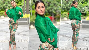 Hina Khan Looks Charismatic in Green Top and Floral Pants, Channels Her Inner Diva in New Pics on Instagram