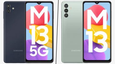 Samsung Galaxy M13, Galaxy M13 5G India Price Leaked Online: Report