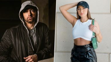 Eminem & Daughter Hailie Jade Make Rare Appearance at Lions Game