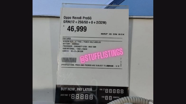 Oppo Reno8 Pro Price 