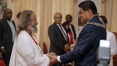 Sri Sri Ravi Shankar, Spiritual Leader & Art of Living Founder, Conferred Suriname’s Highest Civilian Award