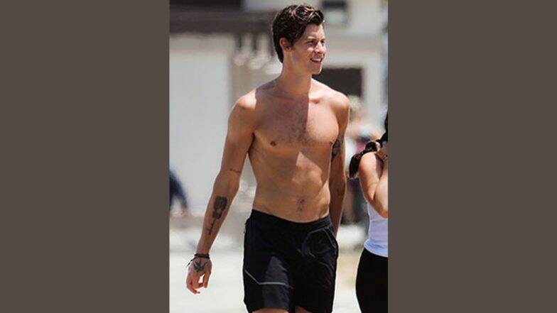 Shawn Mendes Goes Shirtless For A Walk On The Beach In Santa Monica With His Friends Latestly 3886