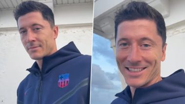 FC Barcelona Unveil Robert Lewandowski As Latest Summer Signing (Watch Video)