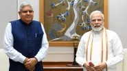 Vice Presidential Election 2022: &lsquo;Jagdeep Dhankar Brings With Him Illustrious Legal, Legislative, and Gubernatorial Career; Glad He&rsquo;s Our VP Candidate,&rsquo; Tweets PM Narendra Modi