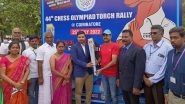 44th Chess Olympiad 2022 Torch Relay Reaches Coimbatore
