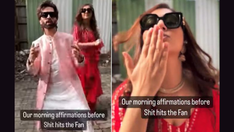 Bade Achhe Lagte Hain 2 Actors Nakuul Mehta and Disha Parmar BTS Moment Will Brighten Up Your Dull Day! (Watch Video)