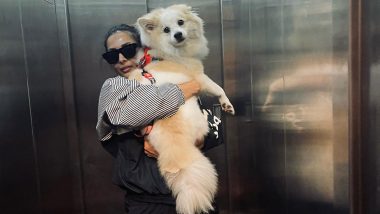 Malaika Arora Poses With Her Doggo Casper And Asks ‘Who’s A Better Poser?’ (View Pic)