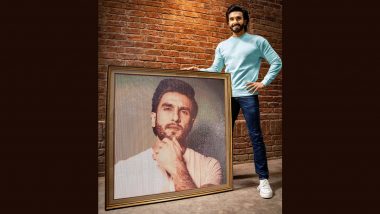 Ranveer Singh Birthday: Fan Gifts 100,000 Crystal-Studded Portrait to the Bollywood Star on His Special Day! (View Pic)