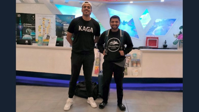 Govinda Sharma and Eric Framjee of Kaga Basketball Academy Leave for the 3 on 3 Basketball Tournament in Malaysia