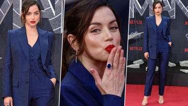 Ana de Armas Exudes Royalty in Louis Vuitton’s Three-Piece Suit for Berlin Premiere of The Gray Man Movie (View Pics)