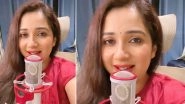 Shreya Ghoshal Pens Heartfelt Note As She Completes 20 Years in Bollywood, Shares a Beautiful Video of Her Singing &ndash; WATCH