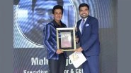 Business News | Mohit Jajoo, India's First Developer to Provide 100 Per Cent Electric Car Charging, Honoured with the Times 40 Under 40 Awards