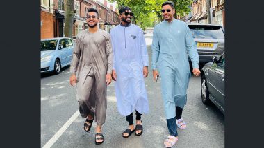 Umran Malik, Mohammed Siraj and Avesh Khan Celebrate Eid