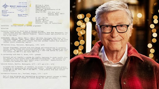 Bill Gates Shares His Five-Decade Old Resume on LinkedIn, Says ‘Your’s Better Than Mine’