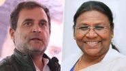 Congress Leader Rahul Gandhi Congratulates Droupadi Murmu on Being Elected 15th President of India