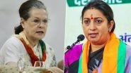 Sonia Gandhi-Smriti Irani Face-Off: Congress MPs Protest in Parliament Premises, Demand Govt Apology