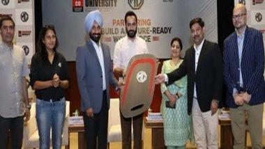 Business News | MG Motor India Forges Partnership with Chandigarh University to Strengthen Skill Development