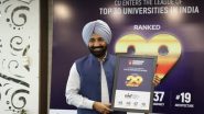 Business News | Chandigarh University Enters Top 30 League Among All Universities in NIRF Rankings- 2022