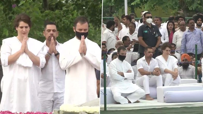 Rahul, Priyanka Pay Tributes to Rajiv Gandhi on 78th Birth Anniversary