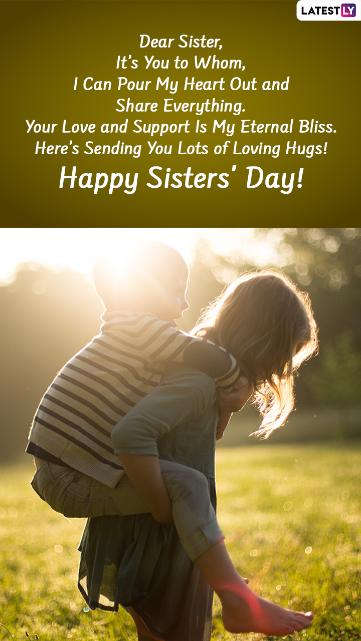 Happy Sister's Day 2022: Celebrate the Day by Sending Wishes and ...