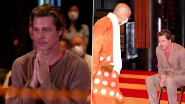 Brad Pitt Attends a Buddhist Ritual Ceremony in Tokyo To Pray for the Success of 'Bullet Train' (Watch Video)