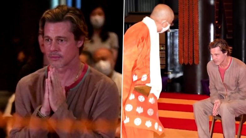 Brad Pitt Attends a Buddhist Ritual Ceremony in Tokyo To Pray for the Success of 'Bullet Train' (Watch Video)