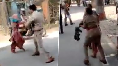 UP Shocker: Scuffle Breaks Out Between Woman and Cop at SSP Office in Bareilly (Watch Video)