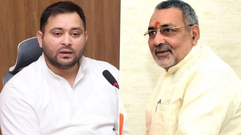 Tejashwi Yadav Calls Out Giriraj Singh for Sharing ‘Edited Video’ of Interview
