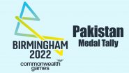 Pakistan At Commonwealth Games 2022 Medal Tally Live Updated: Arshad Nadeem Captures Gold Medal in Javelin Throw; Pakistan in 18th Spot on Medal Table