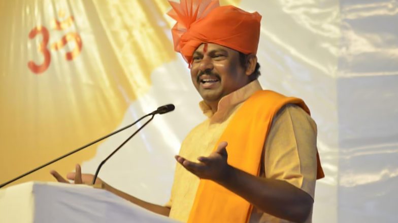 Prophet Remark Row: Telangana BJP MLA T Raja Singh Booked for Derogatory Comments Against Prophet Muhammad