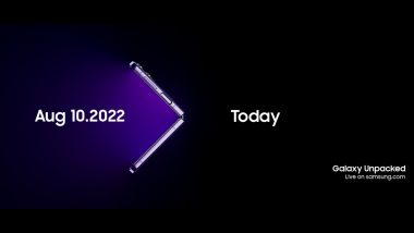 Samsung Galaxy Unpacked 2022 Event: Galaxy Z Flip 4 & Galaxy Z Fold 4 Launch Expected Today; Here’s How To Watch Live Stream