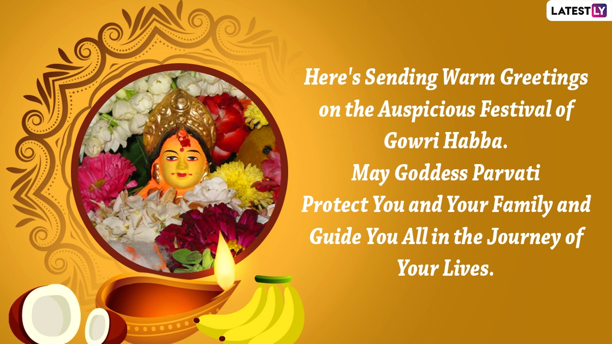 Happy Gowri Habba 2022 Images & Gowri Ganesha Habbada Shubhashayagalu