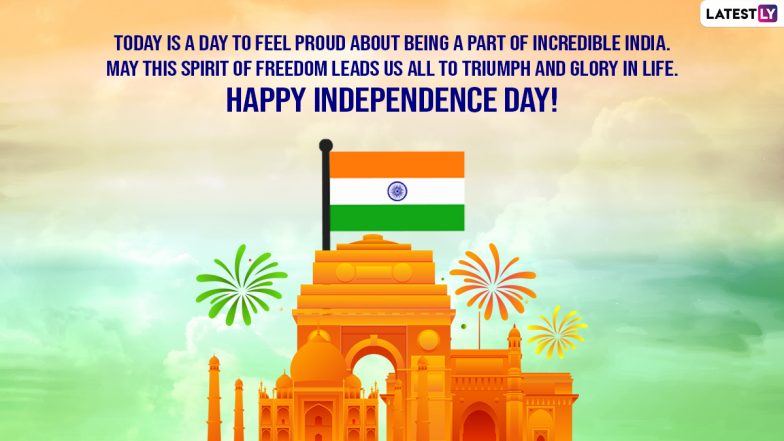 Premium Vector  76 years of indian independence day vector greeting  background with lettering