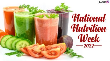 National Nutrition Week 2022 Date, History & Significance: Everything You Need to Know about This Day Dedicated to Proper Nutrition and Good Health