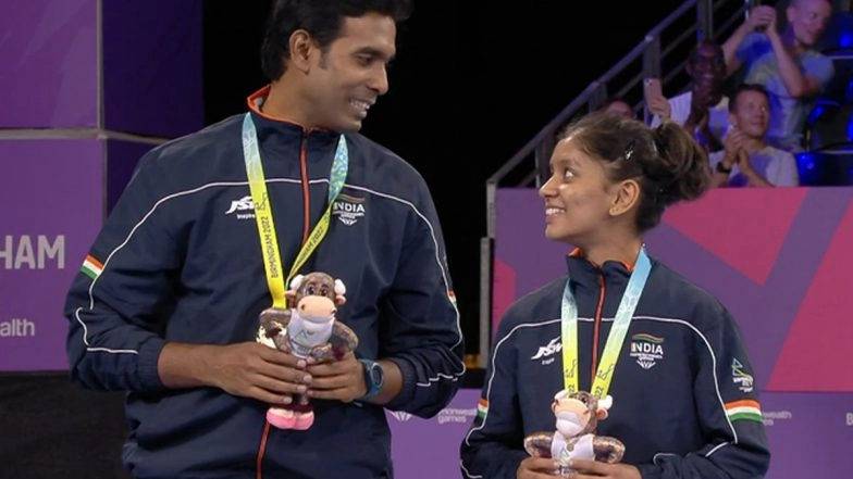 India’s Sharath Kamal-Sreeja Akula Win Table Tennis Mixed Doubles Gold