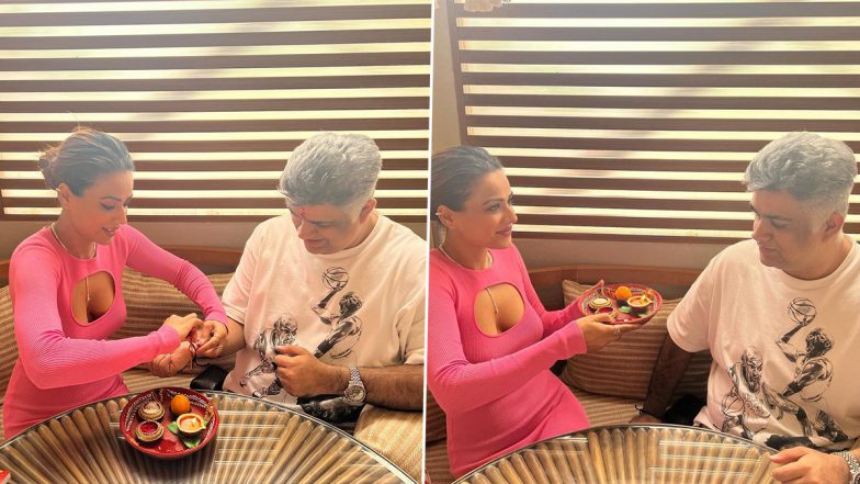 Nia Sharma Celebrates Rakshabandhan With Producer of Ek Hazaaron Mein Meri Behna Hai, Siddharth P Malhotra! (View Pics)