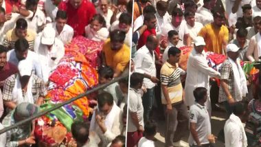 Sonali Phogat Last Rites: Huge Crowd Gather to Bid Final Adieu to BJP Leader and Popular Content Creator in Haryana’s Hisar