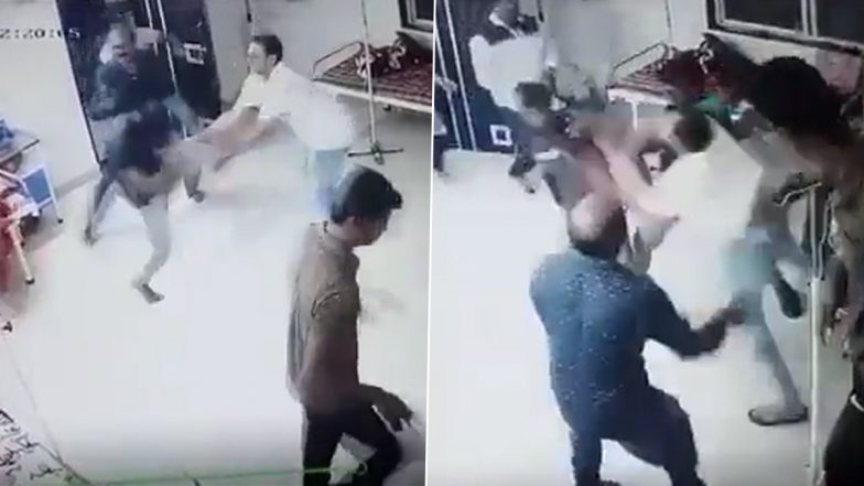 Video: Patient’s Relatives Beat Up Doctor in Nashik Hospital, Incident Caught on CCTV