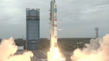ISRO Launches SSLV-D1 Carrying EOS, Student-Made Satellite ‘AzaadiSAT’ From Sriharikota (Watch Video)