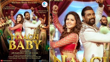 Naach Baby Poster Release! Sunny Leone and Remo D’Souza’s Look Vivacious in Traditional Outfits in the New Garba Song