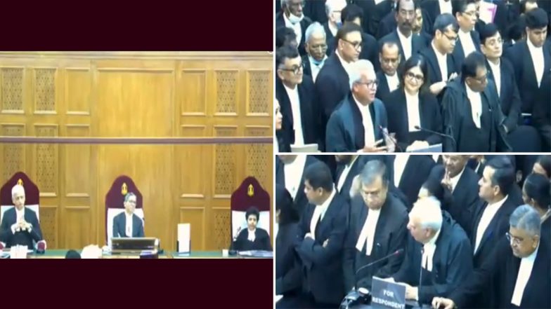 CJI NV Ramana Farewell: Advocate Dushyant Dave Gets Emotional and Cries As He Bids Goodbye to Outgoing Chief Justice of India (Watch Video)